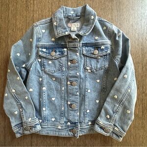 Girls’ Heart Denim Jacket